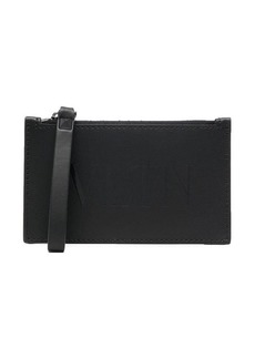 VALENTINO GARAVANI VLTN leather zipper card holder