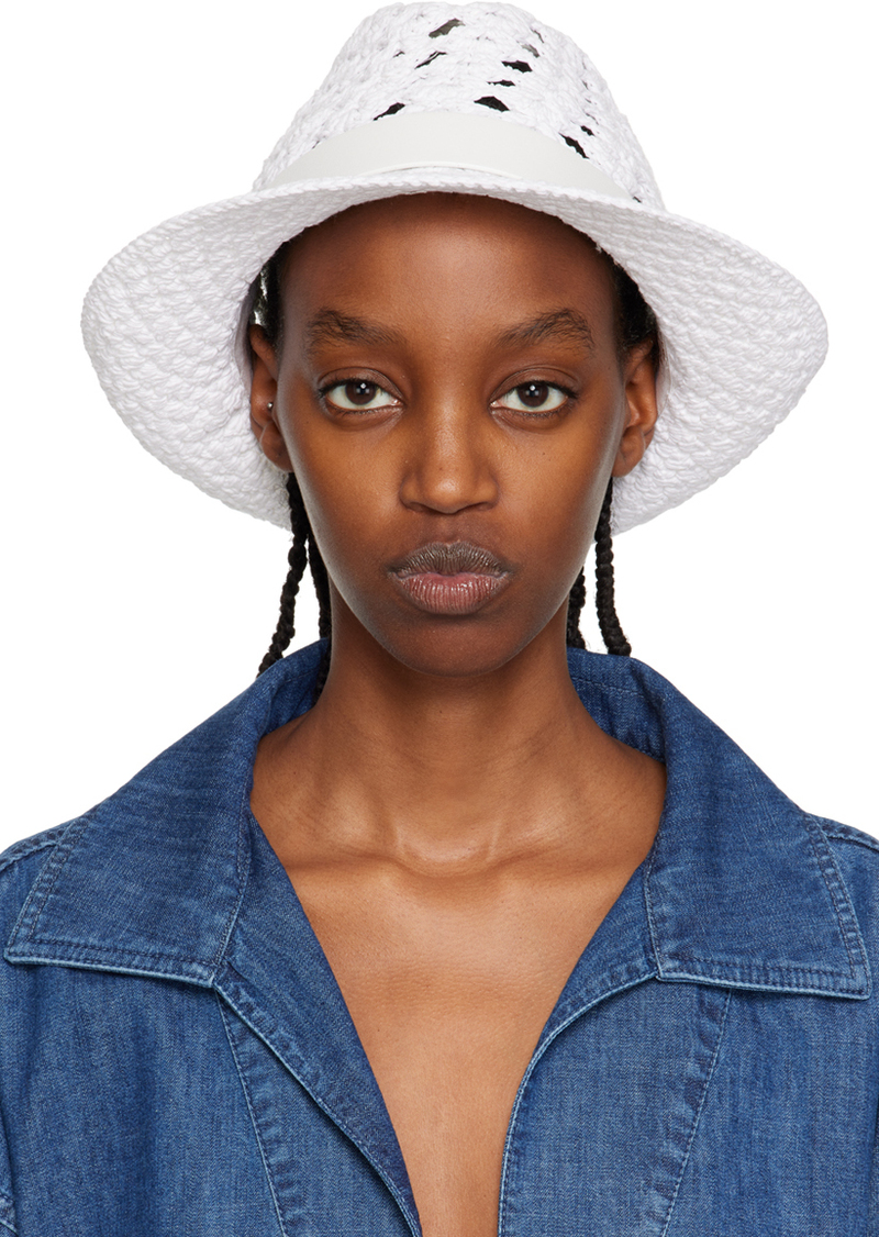 Valentino Garavani White VLogo Beach Hat