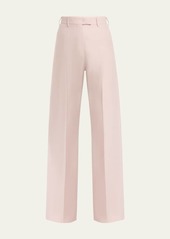 Valentino Garavani Wide-Leg Trousers with Pleated Front