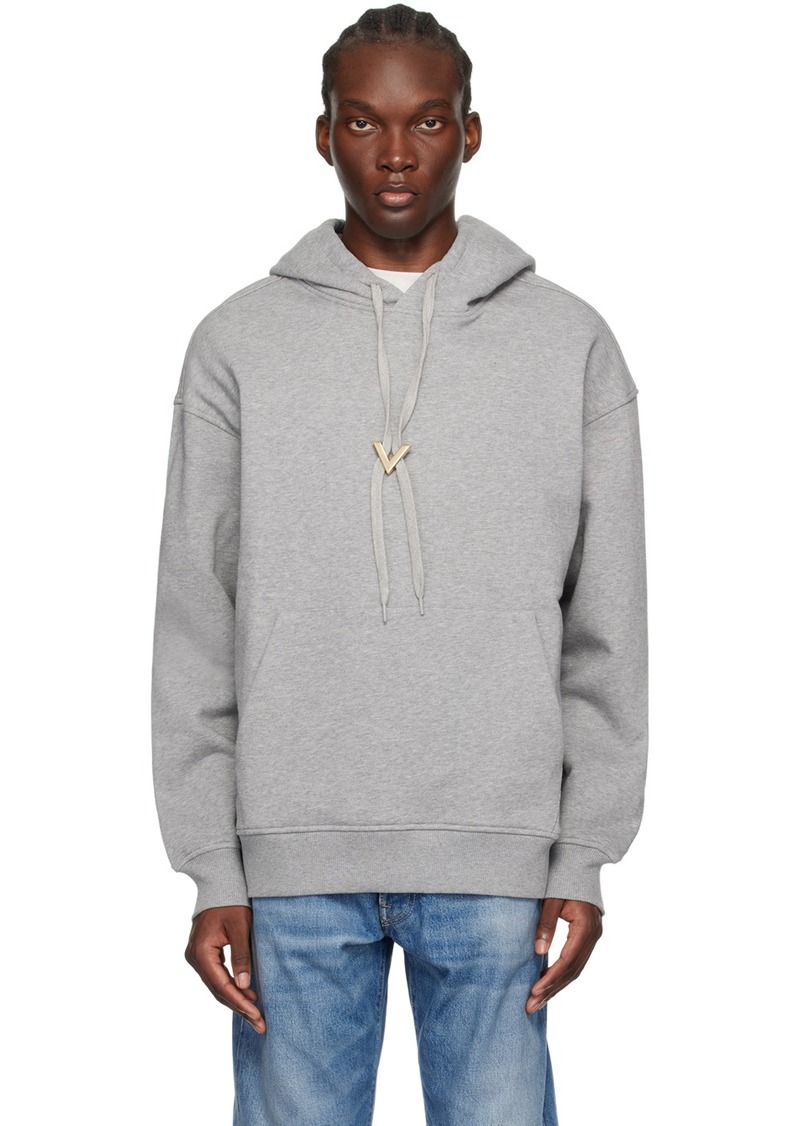 Valentino Gray Hardware Hoodie