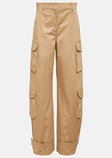 Valentino High-rise wide-leg cargo pants