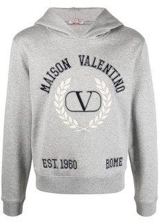 VALENTINO Logo cotton hoodie
