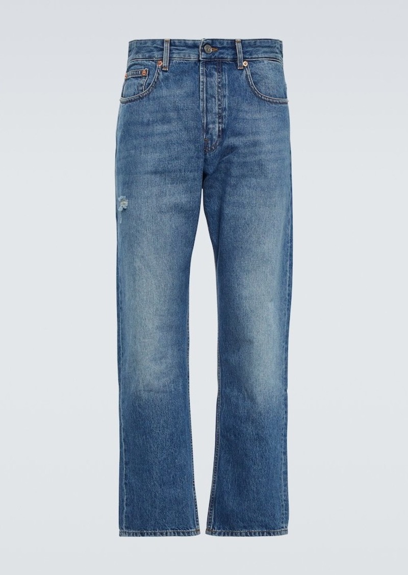Valentino Mid-rise straight jeans