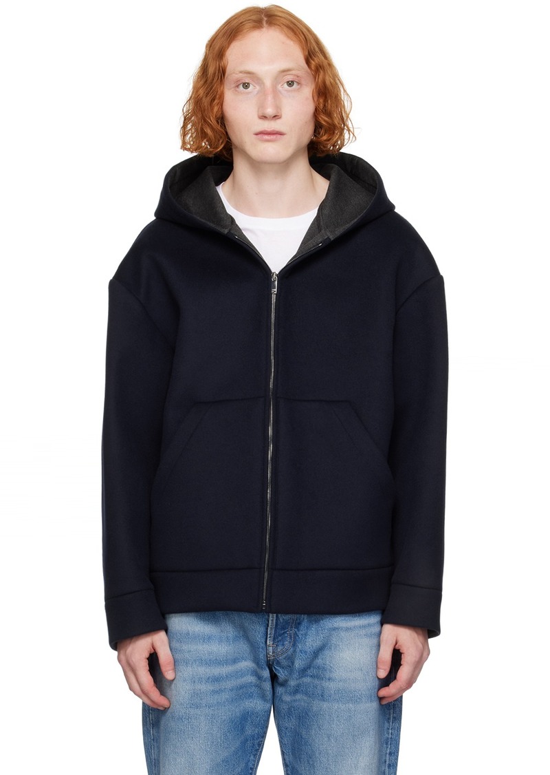 Valentino Navy Cashmere Coat