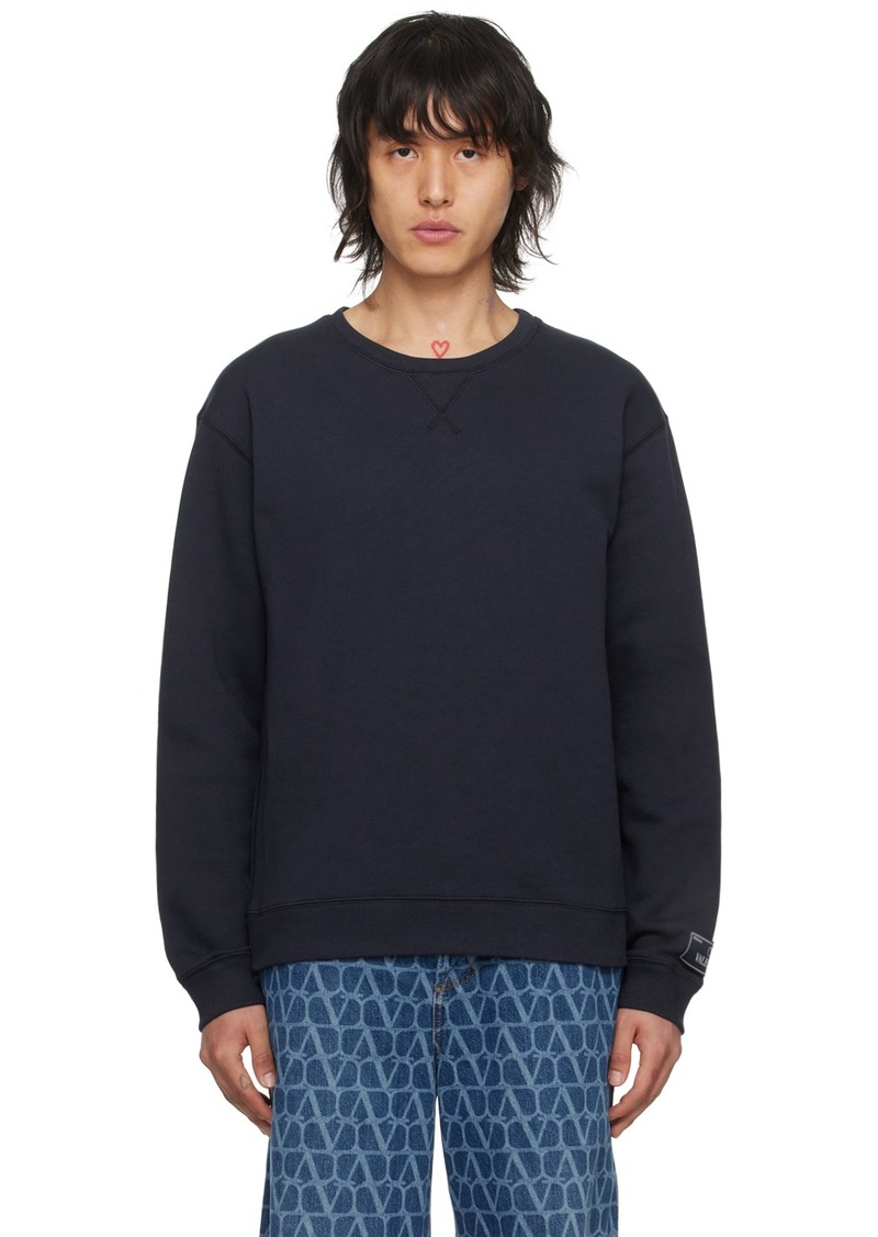 Valentino Navy Stud Sweatshirt