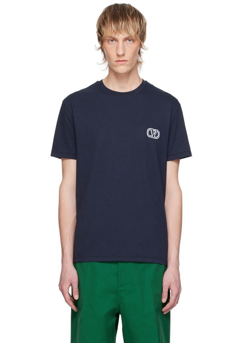 Valentino Navy VLogo T-Shirt