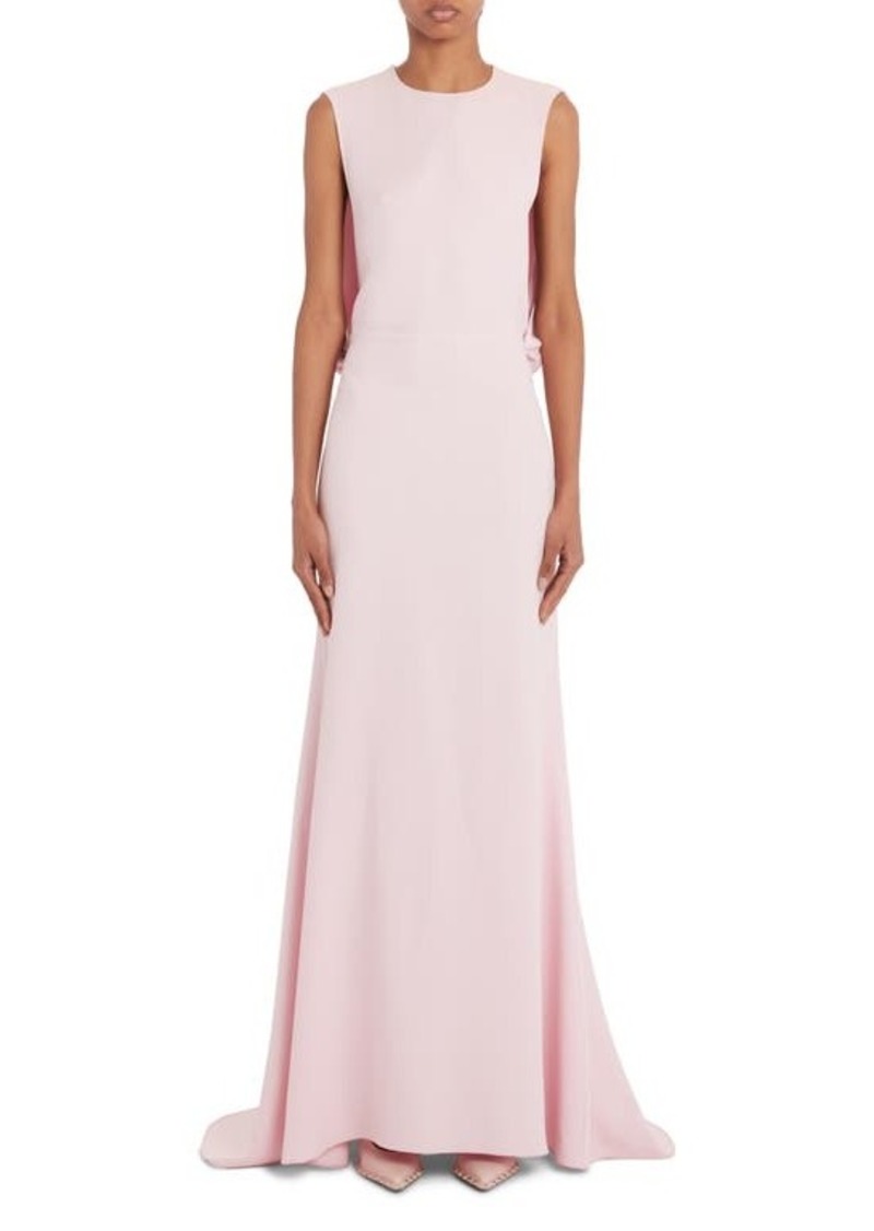 Valentino Open Back Silk Cady Gown