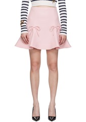 Valentino Pink Bow Miniskirt