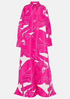 Valentino Printed silk gown