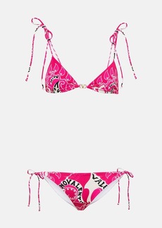 Valentino Printed traingle bikini