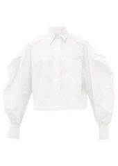 Valentino Puff-sleeved cotton shirt
