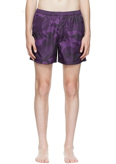 Valentino Purple Camo Swim Shorts