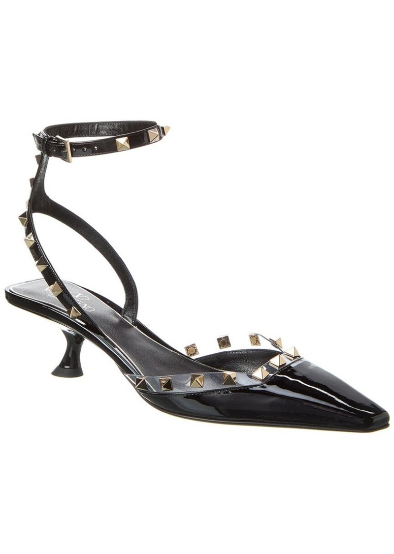 Valentino Rockstud 50 Patent & Vinyl Pump