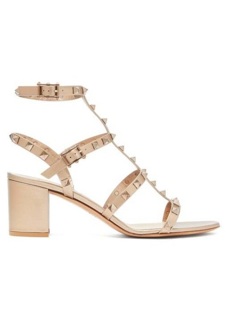 rockstud block heels