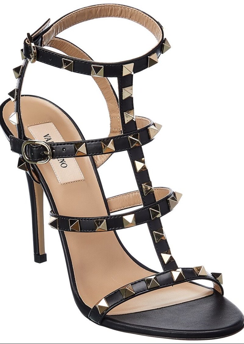 Valentino Rockstud Caged 100 Leather Sandal