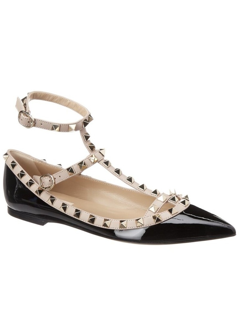 Valentino Rockstud Caged Leather Flat