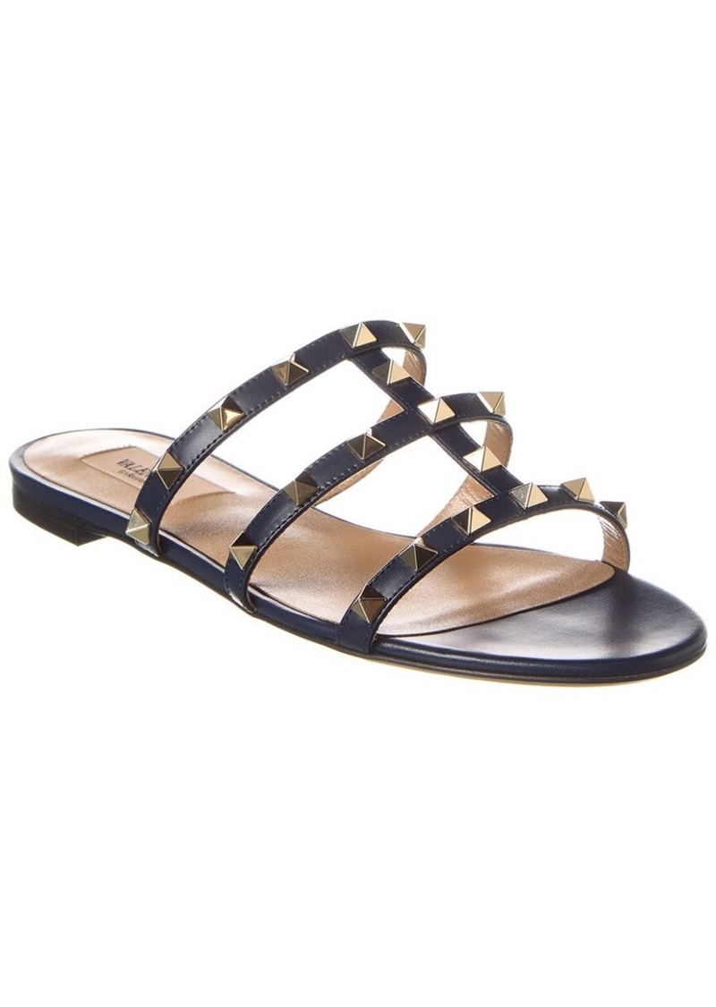 Valentino Rockstud Caged Leather Sandal