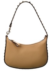 Valentino Rockstud Mini Leather Hobo Bag