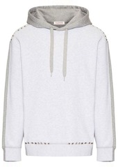 VALENTINO Rockstud Spike cotton hoodie