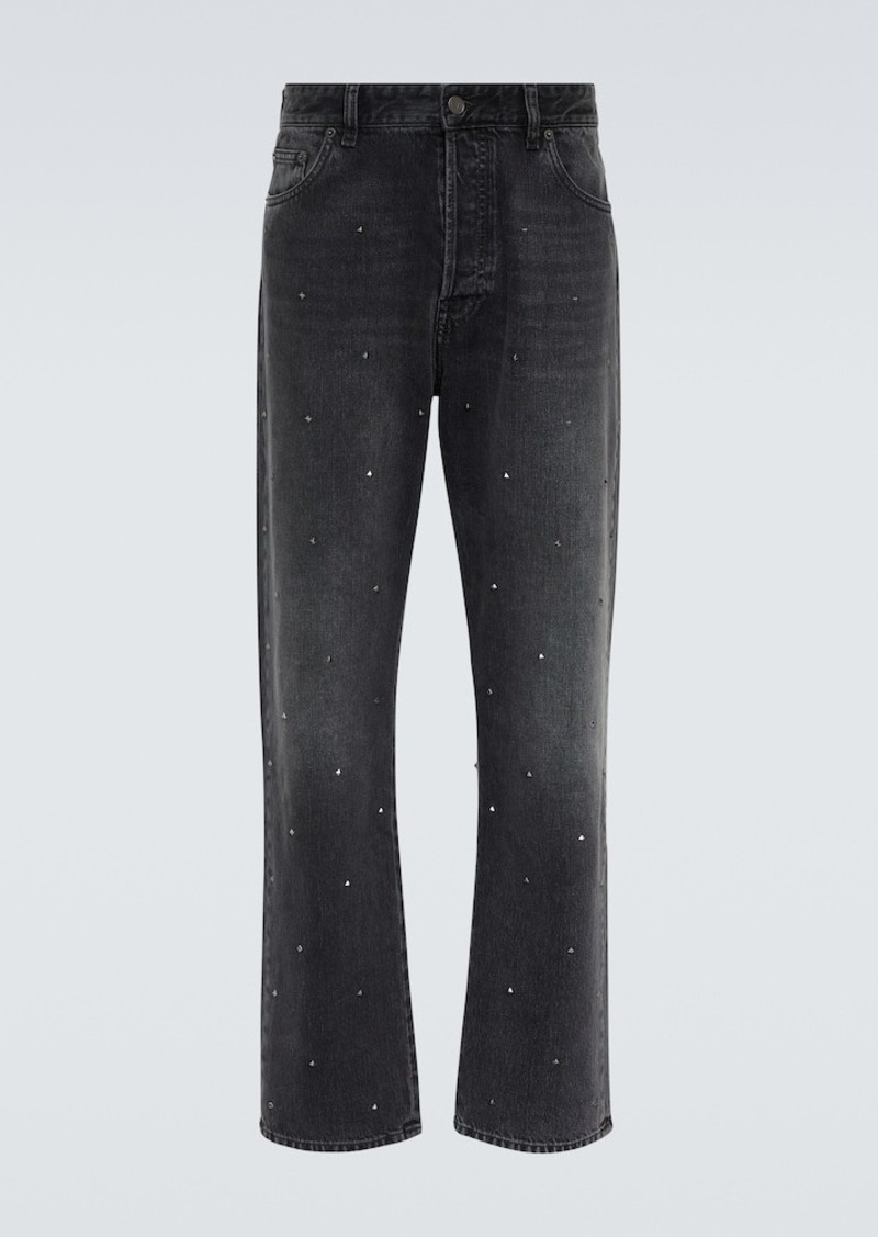 Valentino Rockstud straight jeans