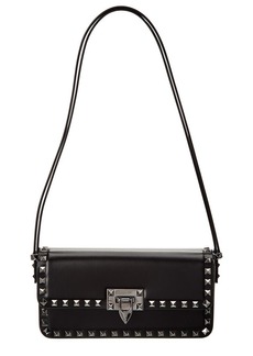 Valentino Rockstud23 East-West Leather Hobo Bag