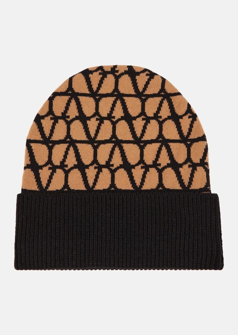 Valentino Toile Iconographe cashmere beanie