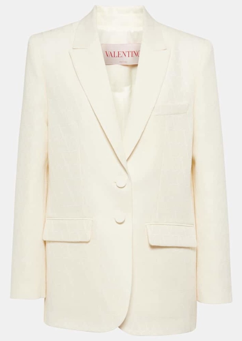 Valentino Toile Iconographe Crêpe Couture blazer