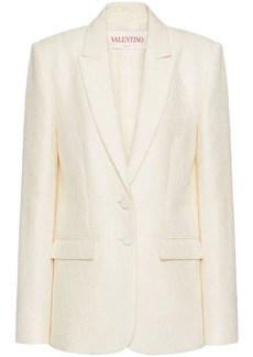 VALENTINO Toile Iconographe wool and silk blend blazer jacket