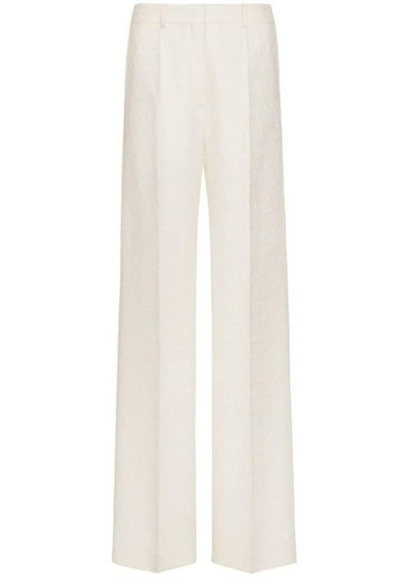 VALENTINO Toile Iconographe wool and silk blend trousers