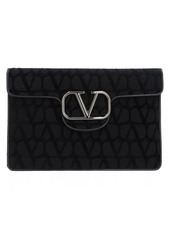 VALENTINO VALENTINO GARAVANI - LOCÒ LOGO PRINT FLAT POUCH