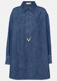 Valentino VGold chambray denim shirt dress