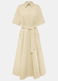 Valentino VGold cotton and linen shirt dress