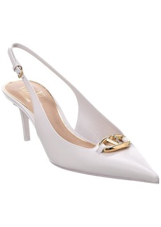 Valentino VLogo 60 Leather Slingback Pump