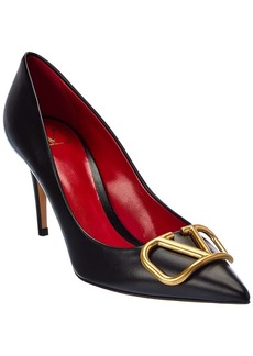 Valentino VLogo 80 Leather Pump