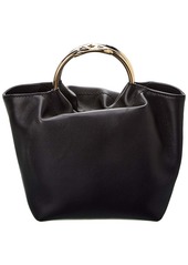 Valentino VLogo Leather Bucket Bag
