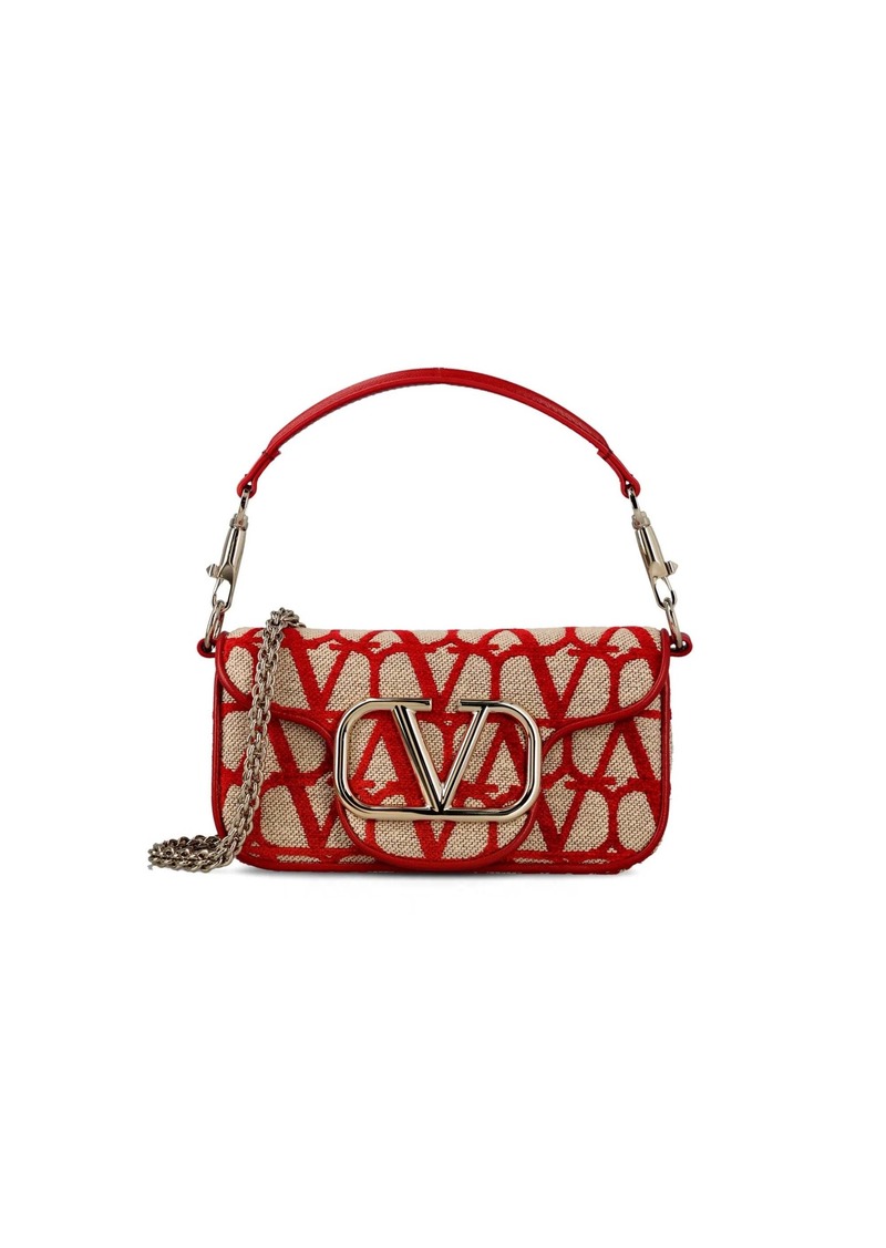 Valentino Vlogo Plaque Foldover Top Shoulder Bag