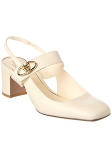 Valentino VLogo Signature 60 Leather Slingback Pump