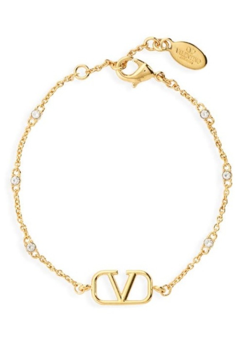 Valentino VLOGO Signature Swarovski Crystal Bracelet