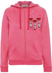 Valentino Garavani - Embellished jersey hoodie - Pink - M