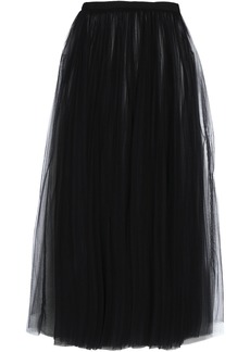 Valentino Garavani - Gathered tulle midi skirt - Black - IT 38