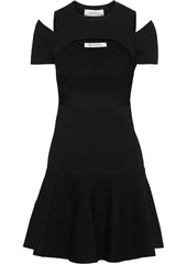 Valentino Garavani - Layered cutout knitted mini dress - Black - XL