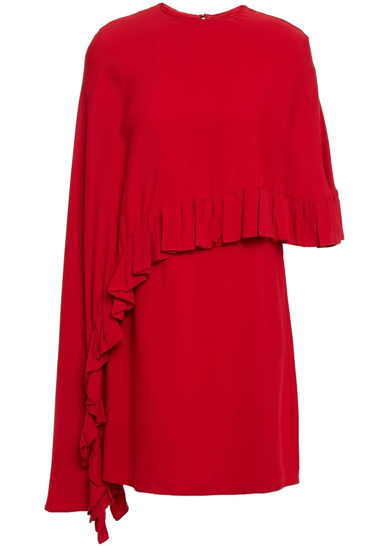 Valentino Garavani - Layered ruffled crepe mini dress - Red - IT 42