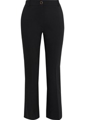 Valentino Woman Wool-blend Crepe Bootcut Pants Black