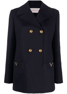 Valentino VGOLD double-breasted peacoat