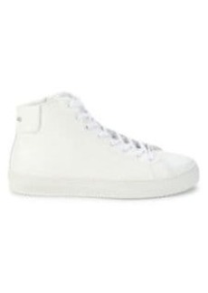 Valentino Vince Leather High-Top Sneakers