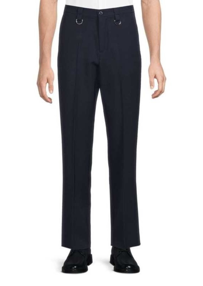 Valentino Virgin Wool Flat Front Pants