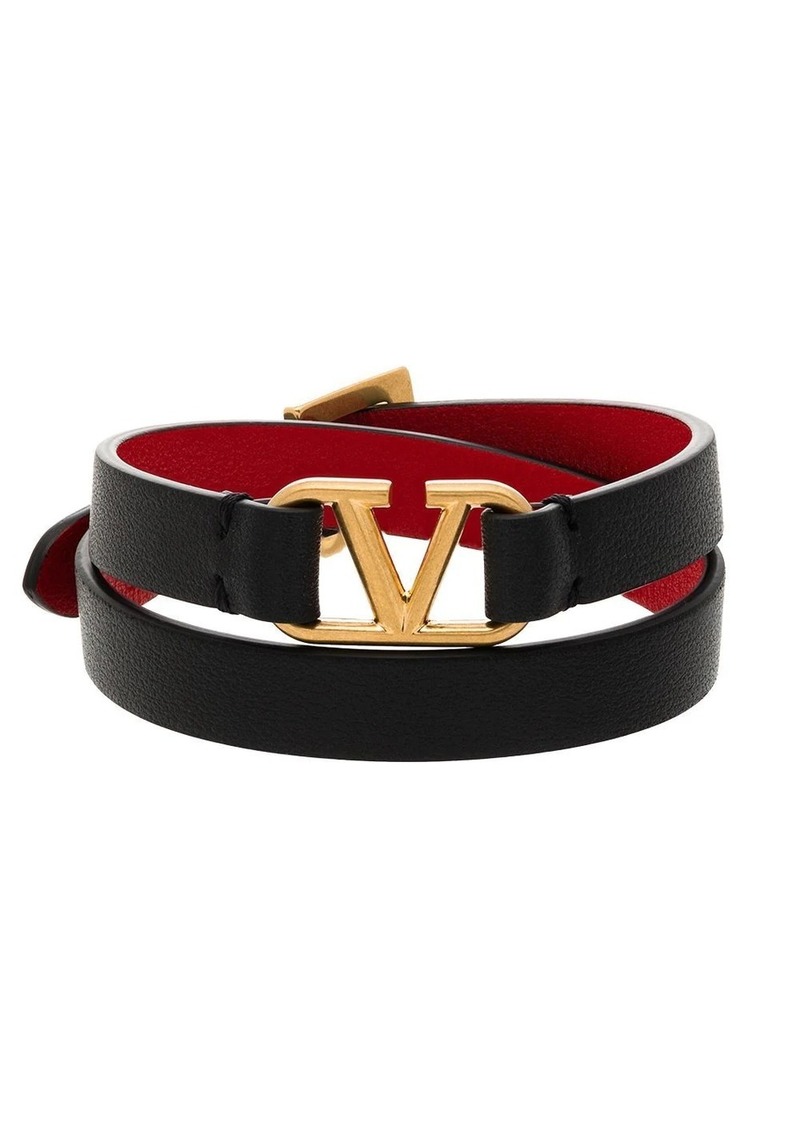 Valentino VLogo double-strap bracelet