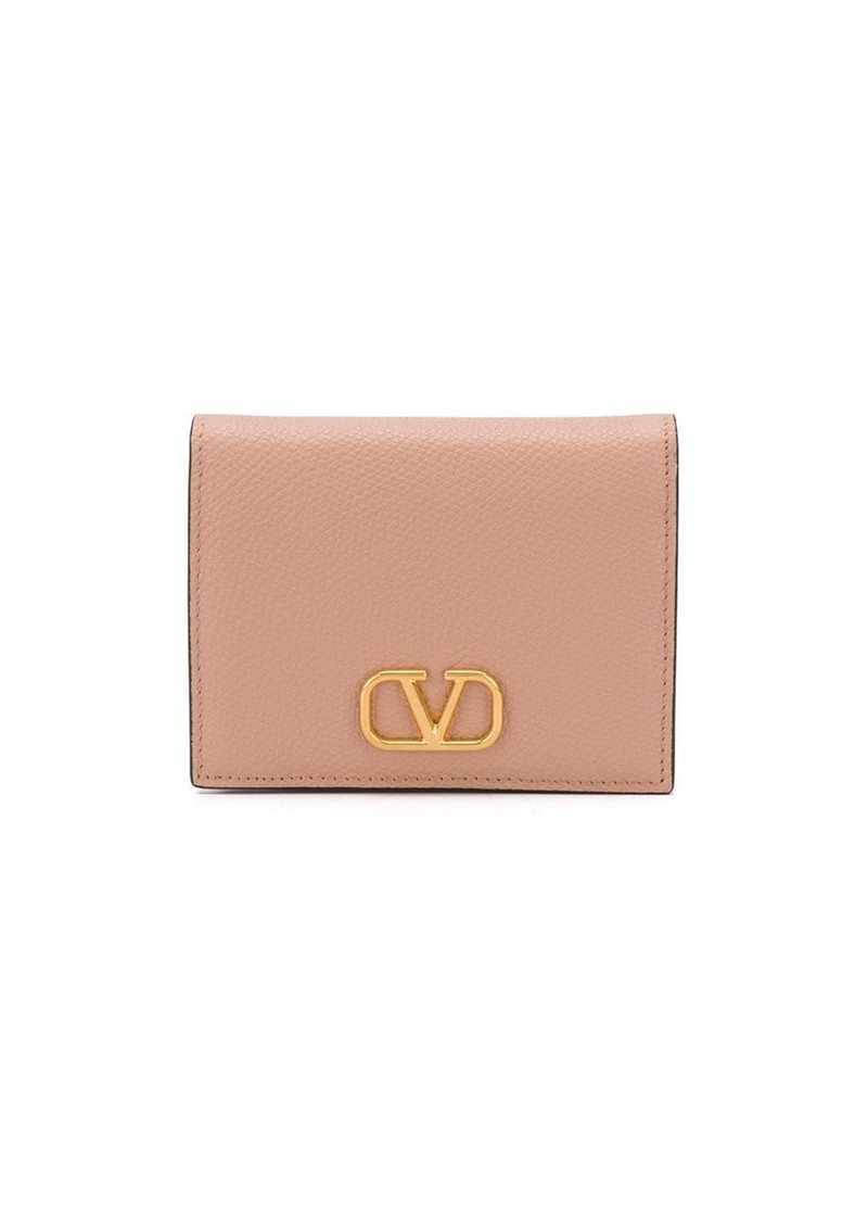 Valentino VLogo Signature compact leather wallet