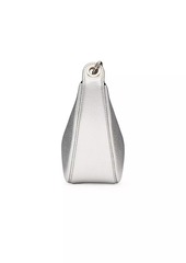Valentino VLogo Moon Mini Hobo Bag in Metallic Grainy Calfskin with Chain