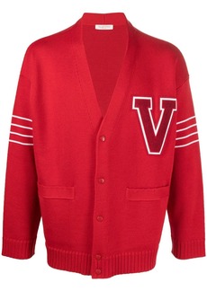 Valentino VLogo-patch wool cardigan